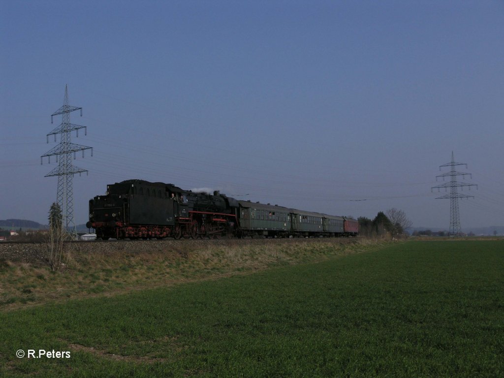 Und noch ein Bild wie sie Tender vorran vorbei rollt, kurz vor Memmingen. 17.04.10