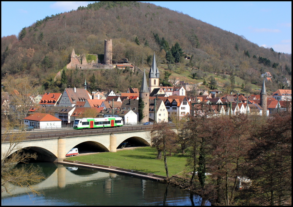 Unterfrankenshuttle nach Bad Kissingen am 07.04.13 in Gemnden