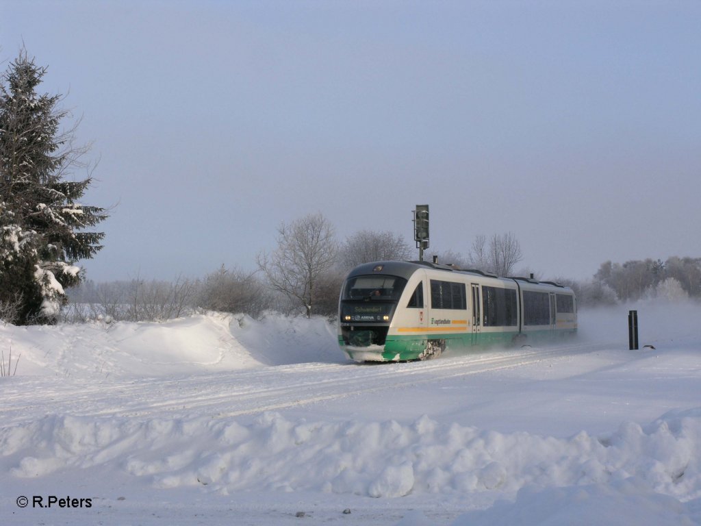 VT 22 bei Schnfeld als VBG 81113 nach Schwandorf. 29.12.10