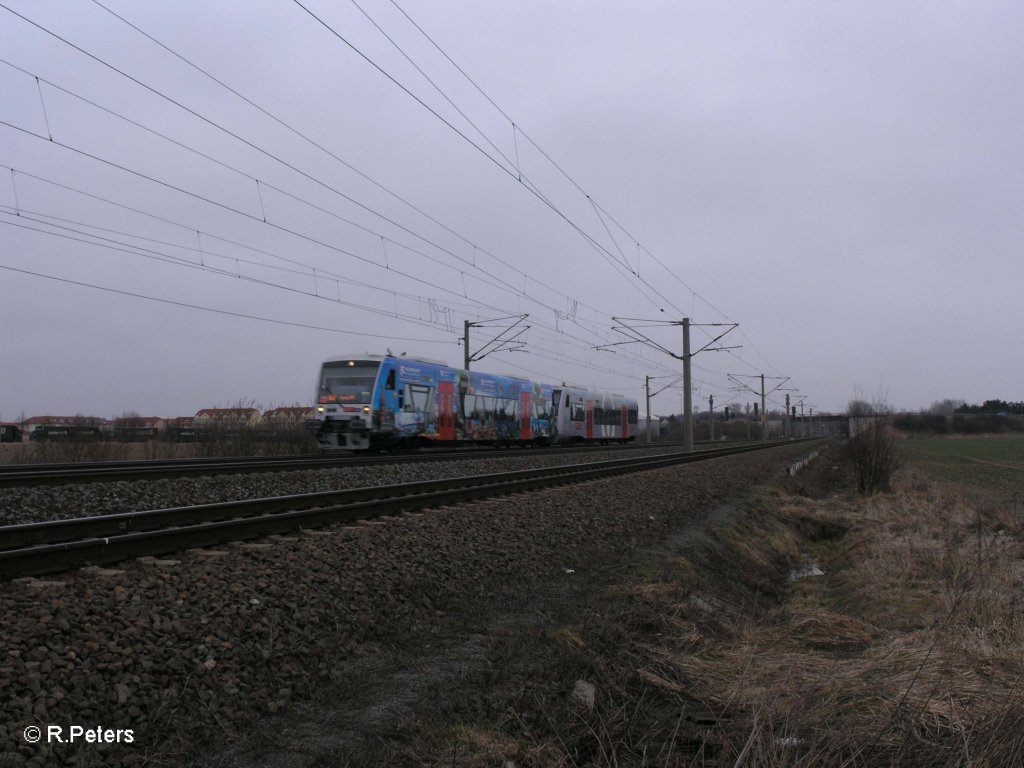 VT011 und ??? bei Borsdorf. 05.03.11