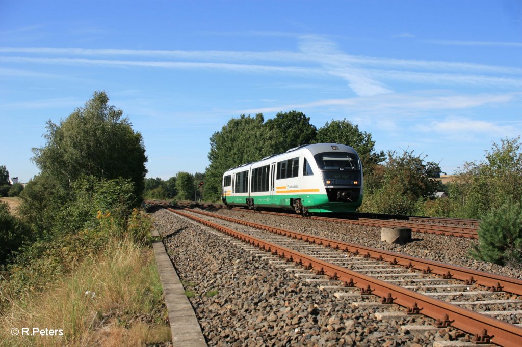 VT03 als VBG81110 Schwandorf - Hof bei Schnfeld. 28.08.12