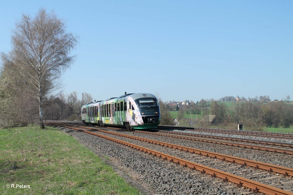 VT04 als VBG81110 Schwandorf - Marktredwitz bei Schnfeld. 25.04.13