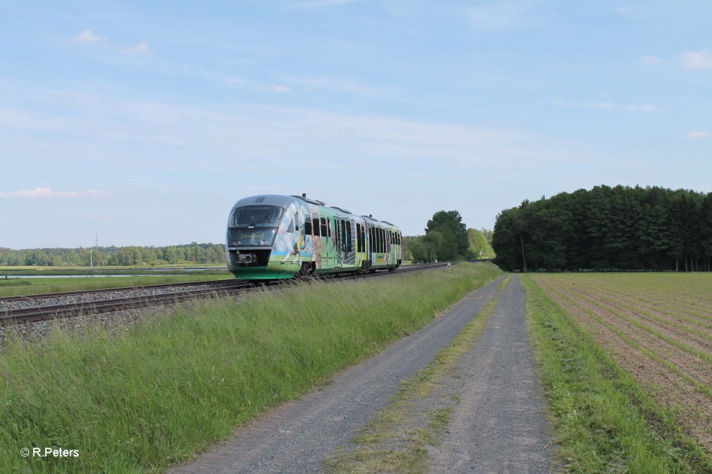 VT04 als VBG81125 Marktredwitz - Schwandorf bei Oberteich. 13.06.13