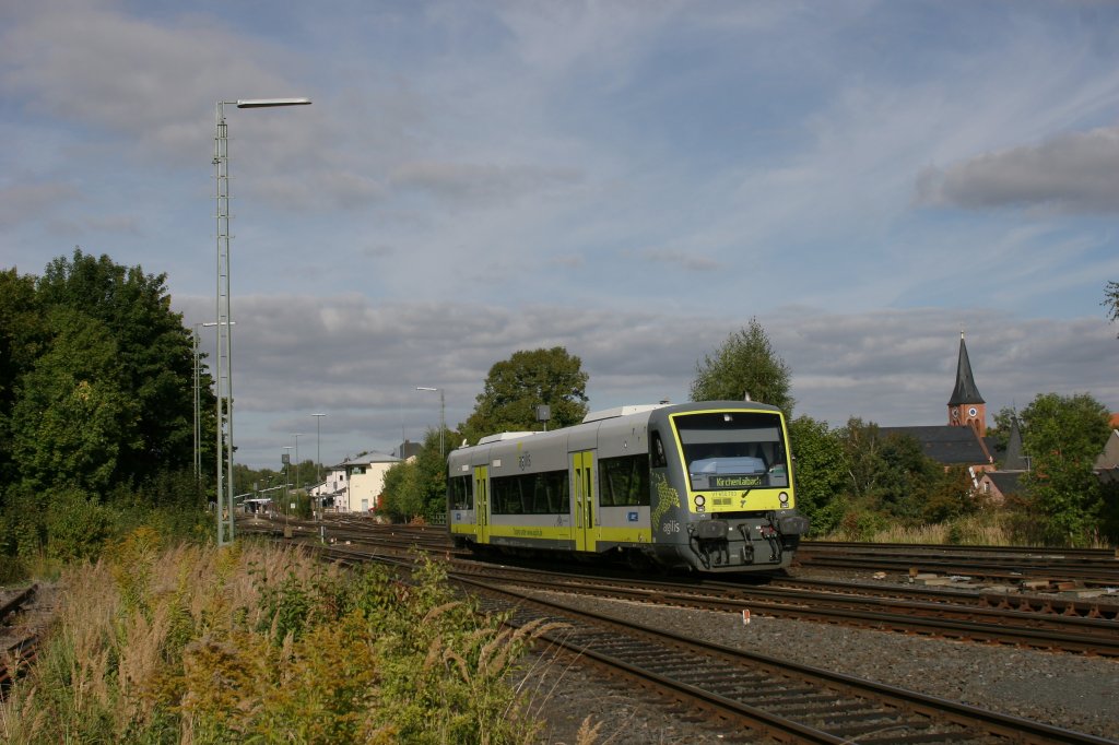 VT650.703 ag84558 Marktredwitz - Kirchenlaibach verlsst Marktredwitz. 06.09.12