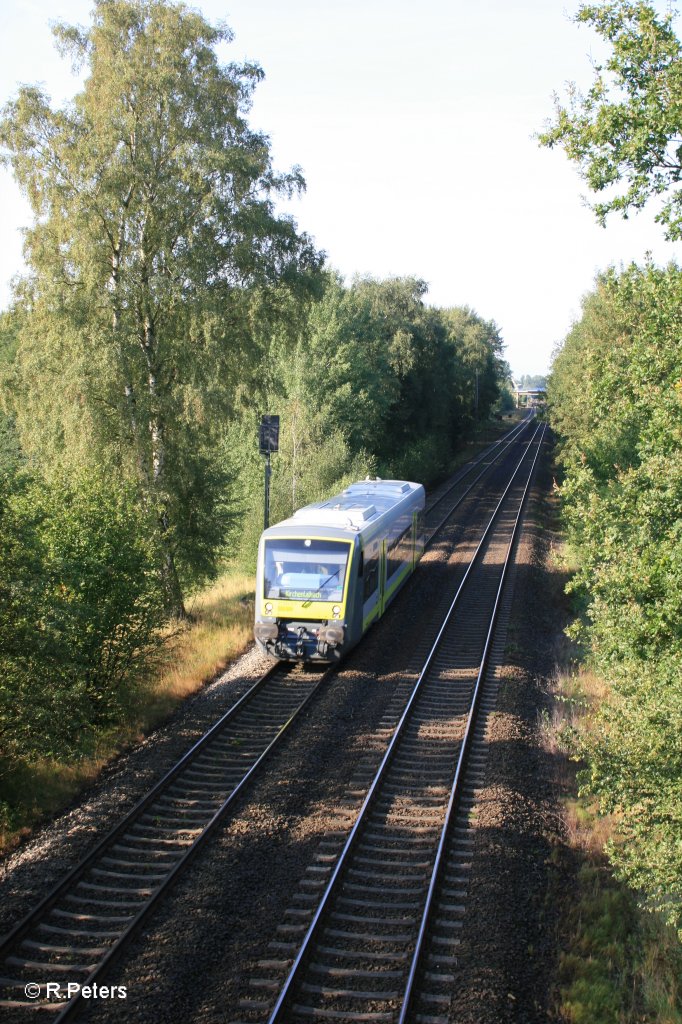 VT650.719 als ag84521 nach Marktredwitz beim verlassen von Immenreuth. 