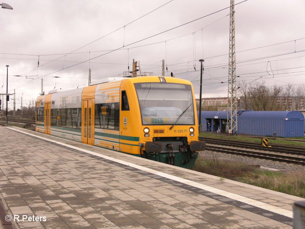 VT650.77 erreicht Frankfurt/Oder mit einer OE. 15.04.08