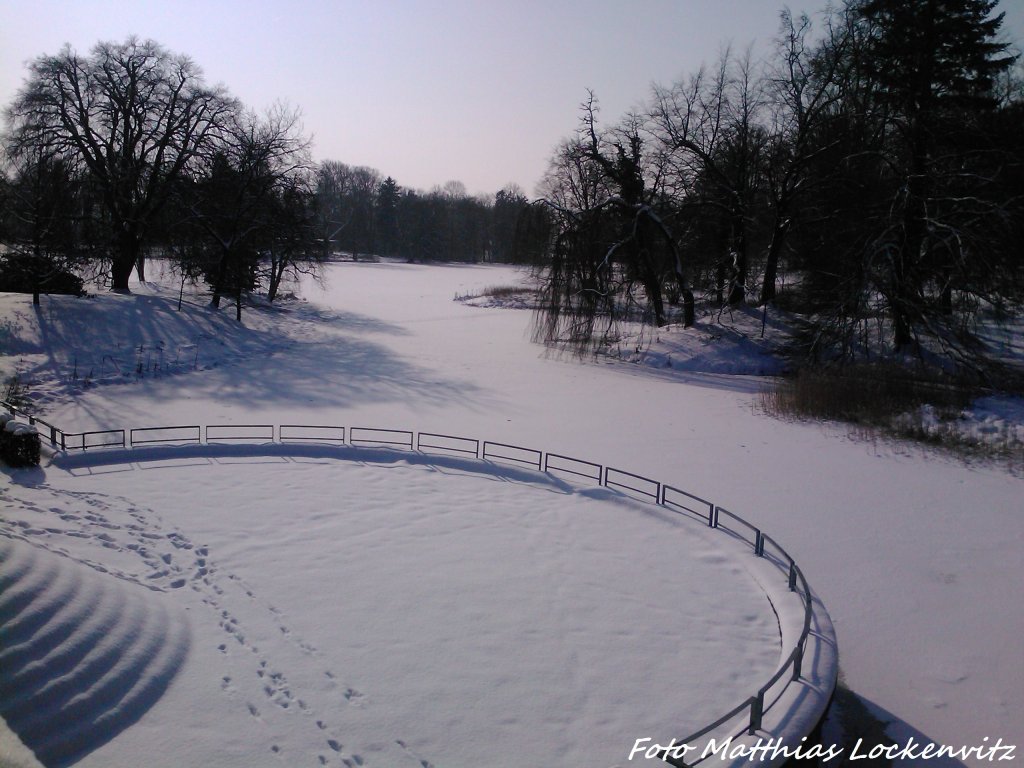 Winterfotos Aus Meiner Heimatstadt Putbus / Schlosssterasse + Schwanenteich / 22.2.13