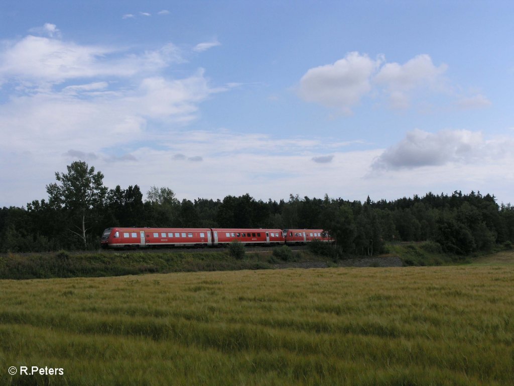 Zwei 612er auf den weg nach Gera kurz vor Wiesau/Oberpfalz. 17.07.09