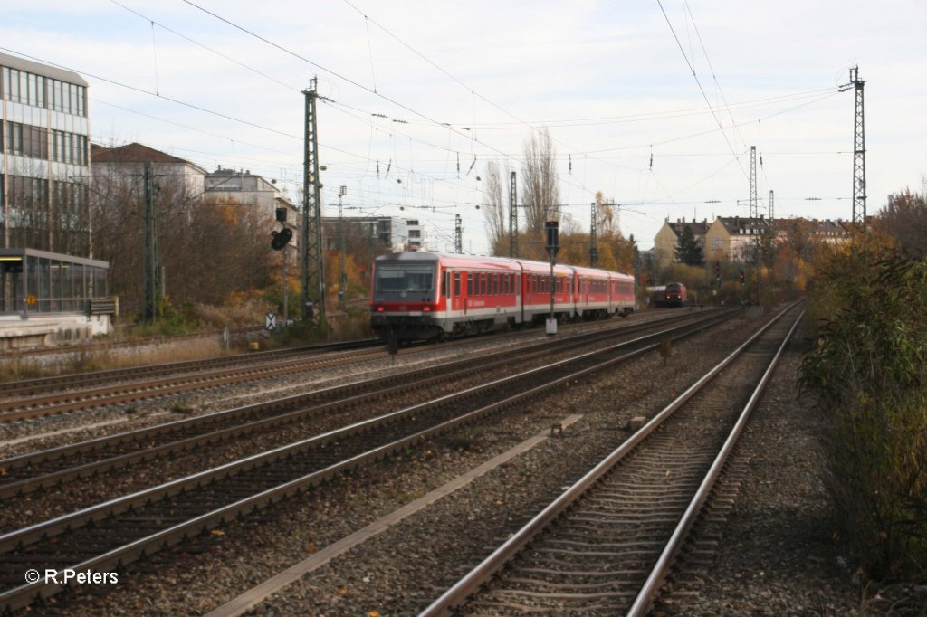 Zwei 628iger auf dem Weg nach Mhldorf am Heimeranplatz. 04.11.10