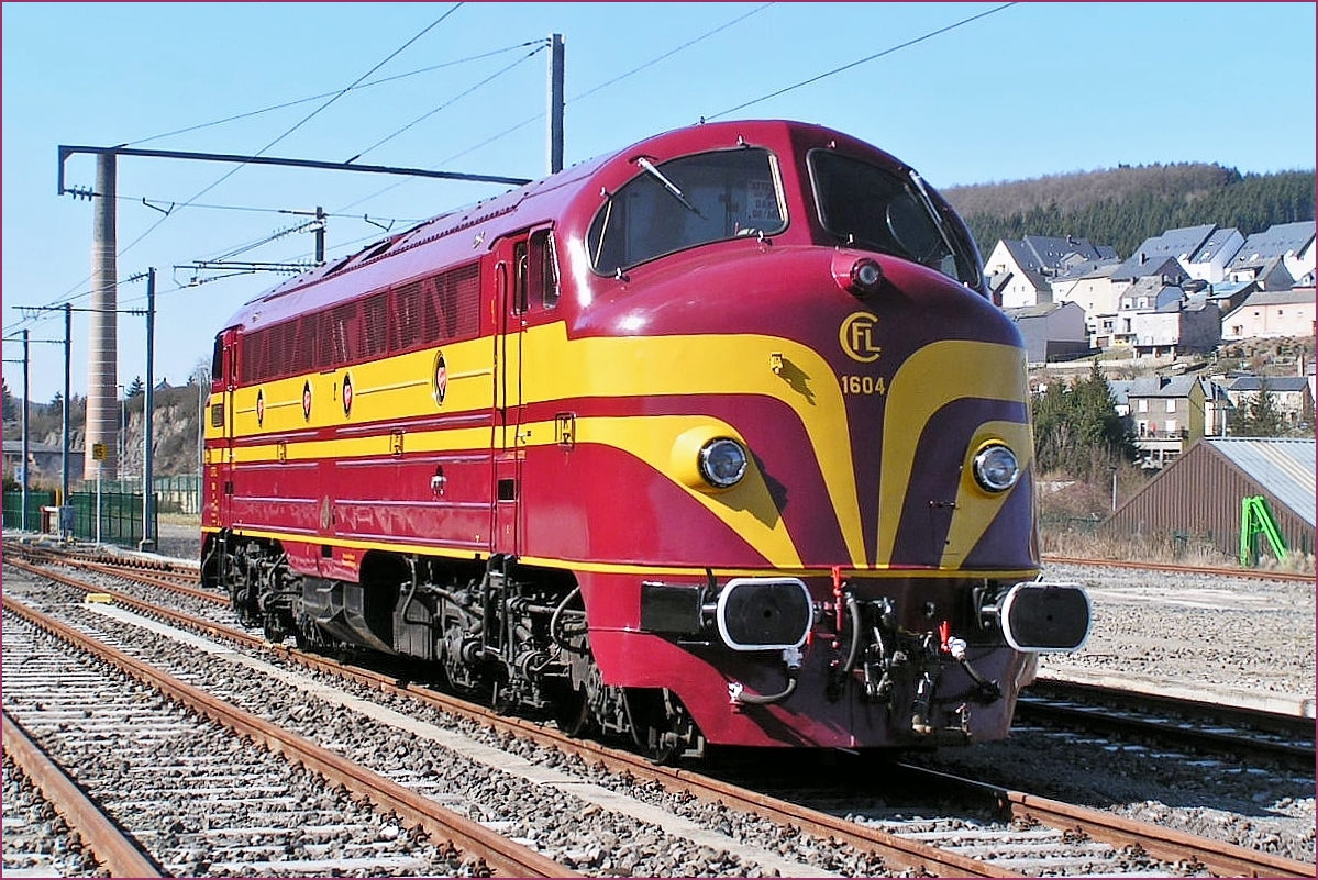 . Altes Schtzchen - Beim Stbern in alten Ordnern findet man so manches Schtzchen. Am 19.03.2006 stattete die Museumslok 1604 der Stadt Wiltz einen Besuch ab und konnte im dortigen Bahnhof abgelichtet werden. (Hans)