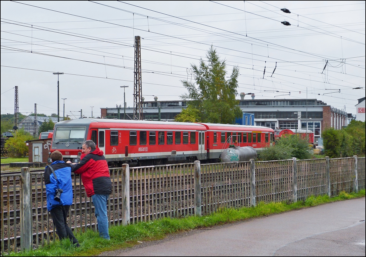 . Warten auf die Gterzge am BW in Trier. 05.10.2013 (Jeanny)