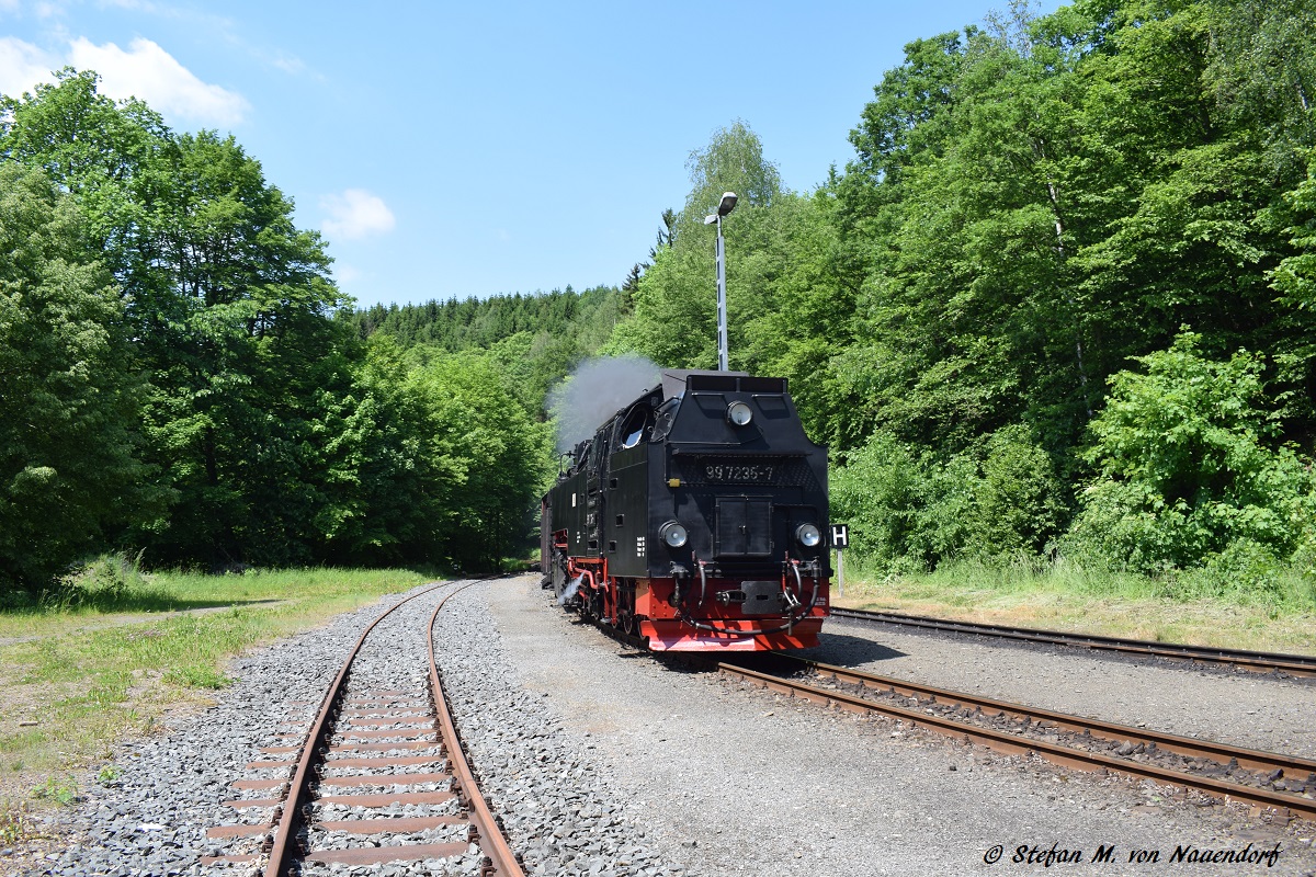 02.06.2017: Einfahrt in Mägdesprung.