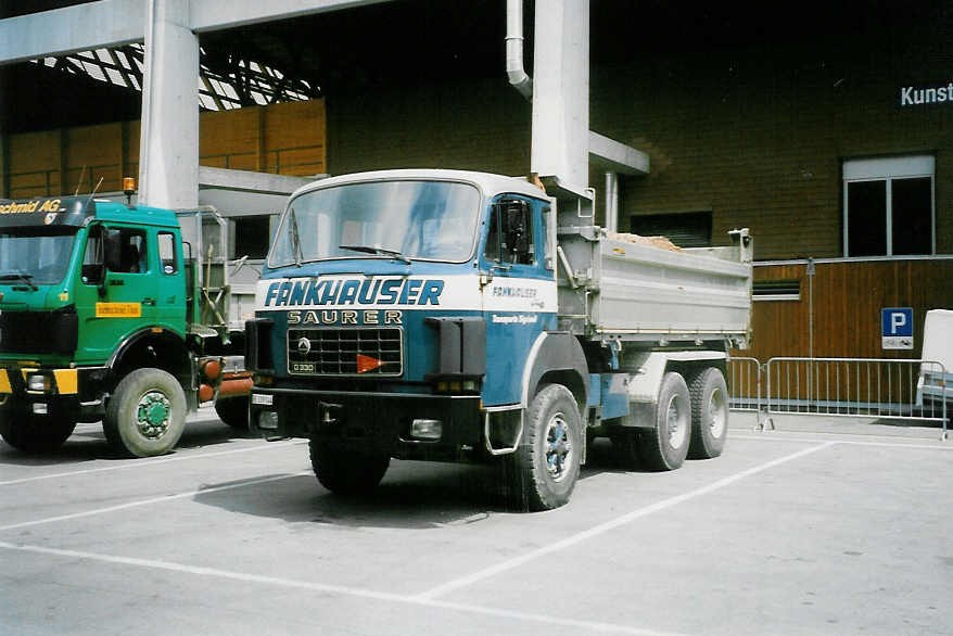 (023'005) - Aus dem Archiv: Fankhauser, Sigriswil - BE 139'144 - Saurer am 26. Mai 1998 in Thun, Grabengut