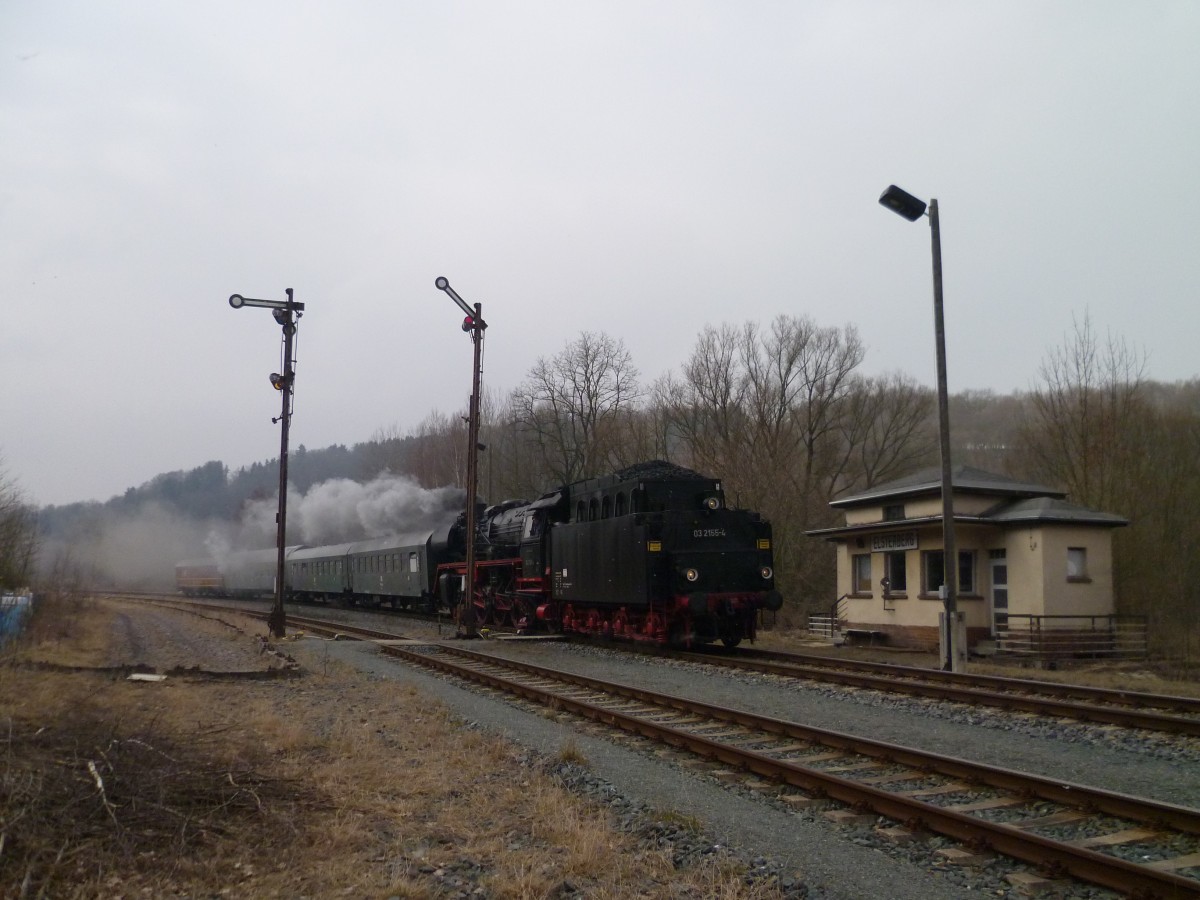 03 2155 zu sehen am 31.03.13 in Elsterberg.