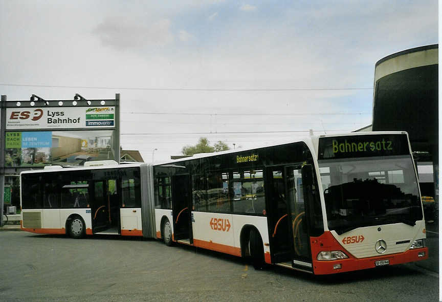 (084'924) - BSU Solothurn - Nr. 46/SO 155'946 - Mercedes am 13. Mai 2006 beim Bahnhof Lyss