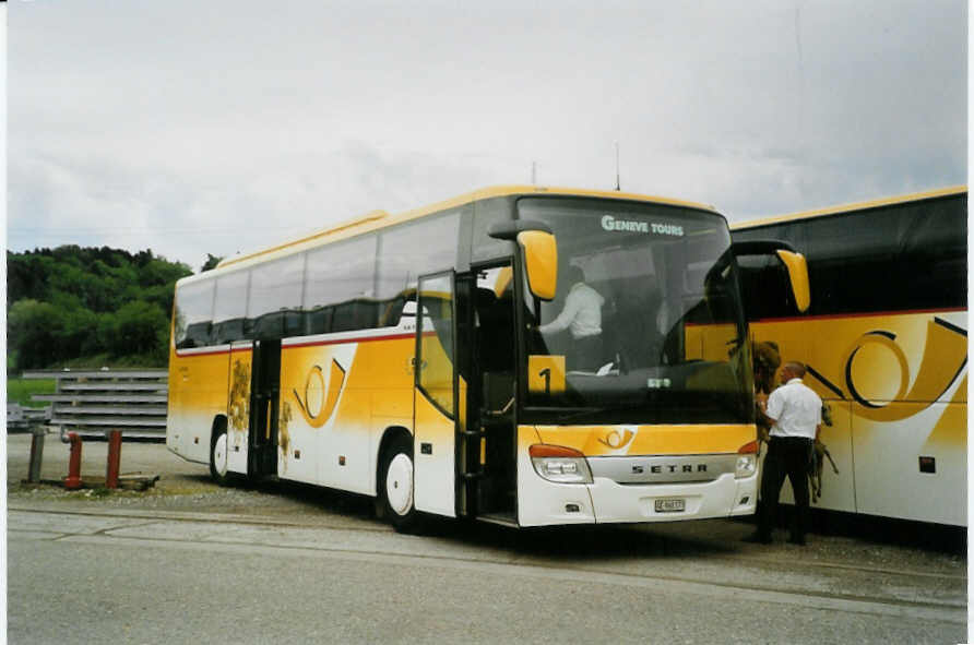 (085'103) - Genve-Tours, Genve - GE 960'173 - Setra am 13. Mai 2006 in Aarberg, Galva-Areal