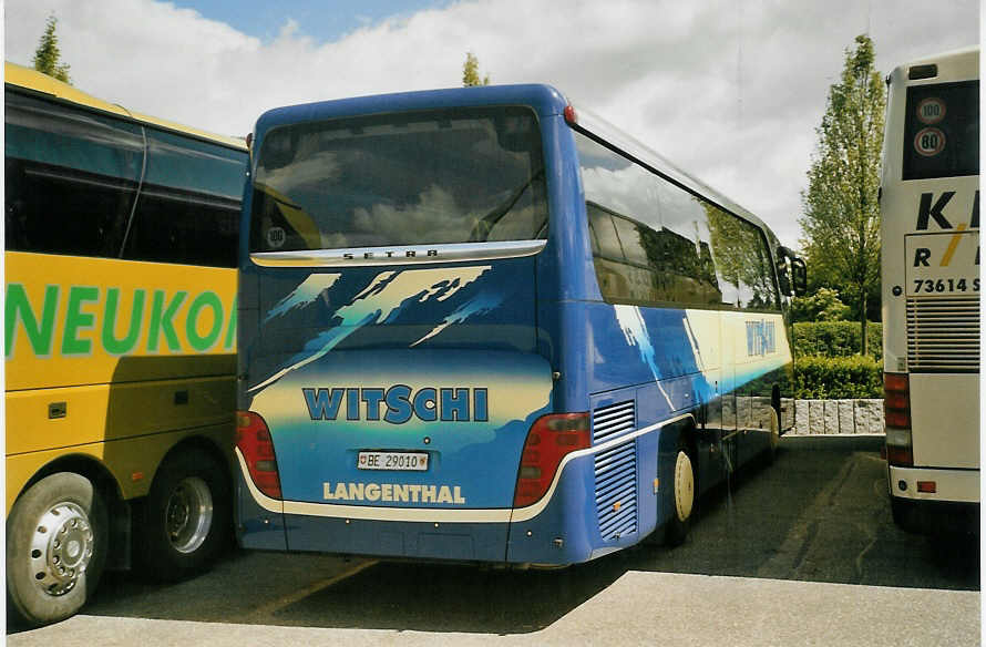 (085'216) - Aus der Schweiz: Witschi, Langenthal - BE 29'010 - Setra am 19. Mai 2006 in Rust, Europapark