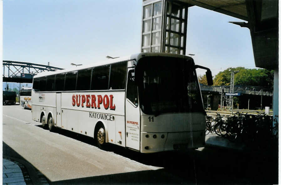 (087'406) - Aus Polen: Superpol, Katowice - Nr. 11/SK 91'111 - Bova am 24. Juli 2006 beim Bahnhof Freiburg