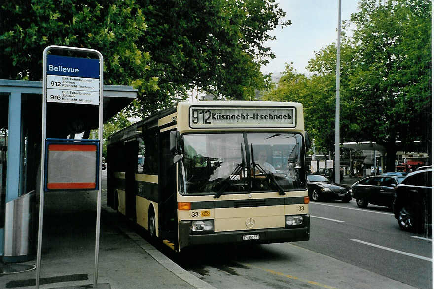 (088'222) - AZZK Zollikon - Nr. 33/ZH 351'833 - Mercedes am 28. Juli 2006 in Zrich, Bellevue