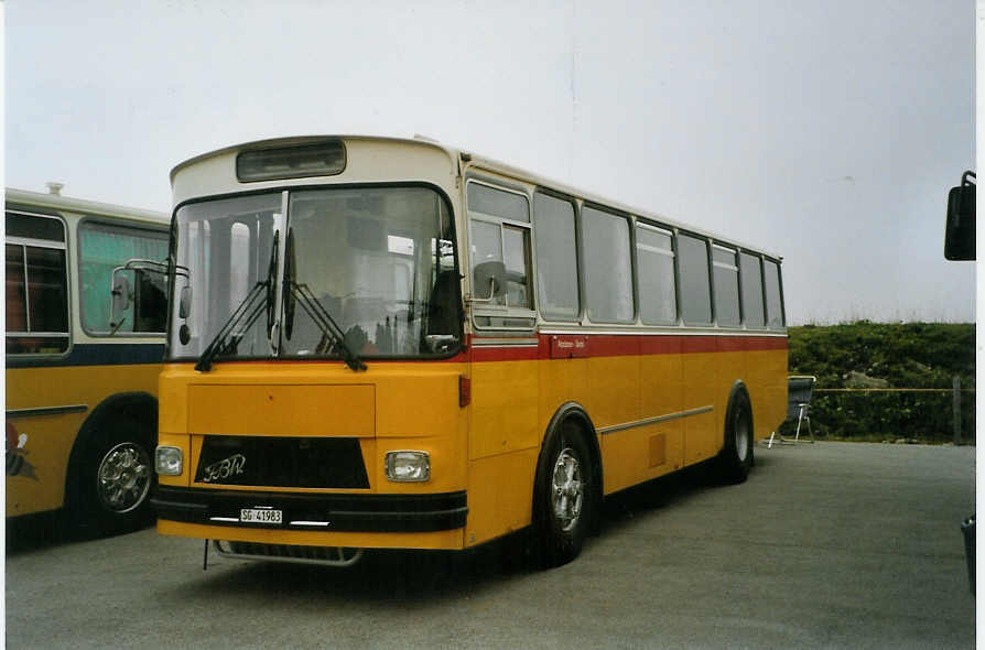 (089'213) - Liebi, Montlingen - SG 41'983 - FBW/Tscher (ex Wespe, Altsttten; ex P 24'804) am 19. August 2006 auf dem Gurnigelpass