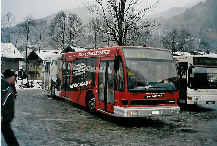 (091'211) - EAB Engelberg - OW 10'312 - Den Oudsten (ex STI Thun Nr. 8; ex TSG Blumenstein Nr. 8) am 1. Januar 2007 in Engelberg, Talstation Titlisbahnen