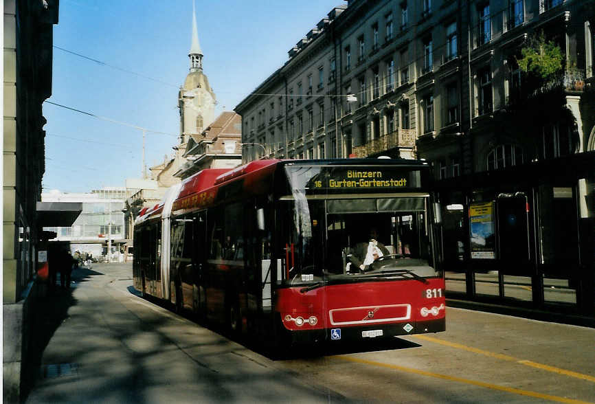 (091'618) - Bernmobil, Bern - Nr. 811/BE 612'811 - Volvo am 14. Januar 2007 beim Bahnhof Bern