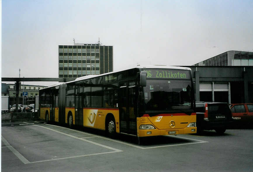 (091'730) - PostAuto Bern - Nr. 633/BE 455'376 - Mercedes (ex P 27'007) am 22. Januar 2007 in Bern, Postautostation