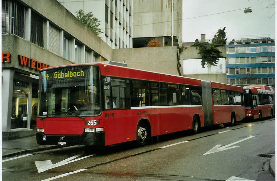 (092'324) - Bernmobil, Bern - Nr. 265/BE 572'265 - Volvo/Hess am 26. Februar 2007 in Bern, City West