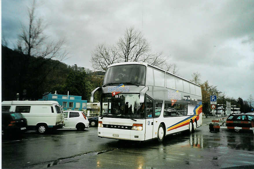 (092'501) - Eurobus, Bern - Nr. 3/BE 379'903 - Setra am 28. Februar 2007 in Thun, CarTerminal