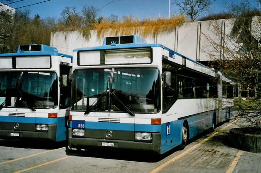 (093'611) - TL Lausanne - Nr. 656/VD 310'034 - Mercedes (ex VBZ Zrich Nr. 582) am 7. April 2007 in Lausanne, Dpt Borde