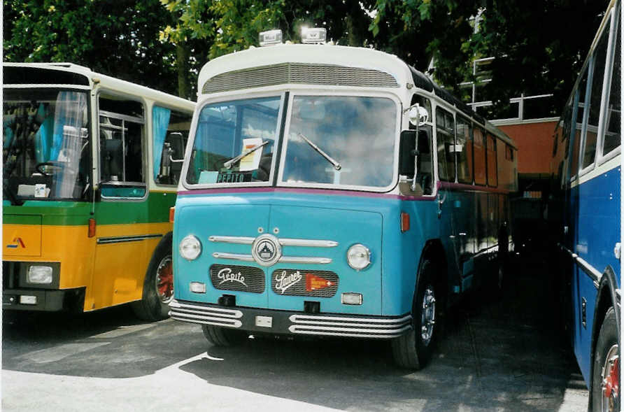 (095'614) - Pittet, Aigle - Saurer/Saurer (ex M+79'518; ex P 24'137) am 23. Juni 2007 in Aigle, Saurertreffen