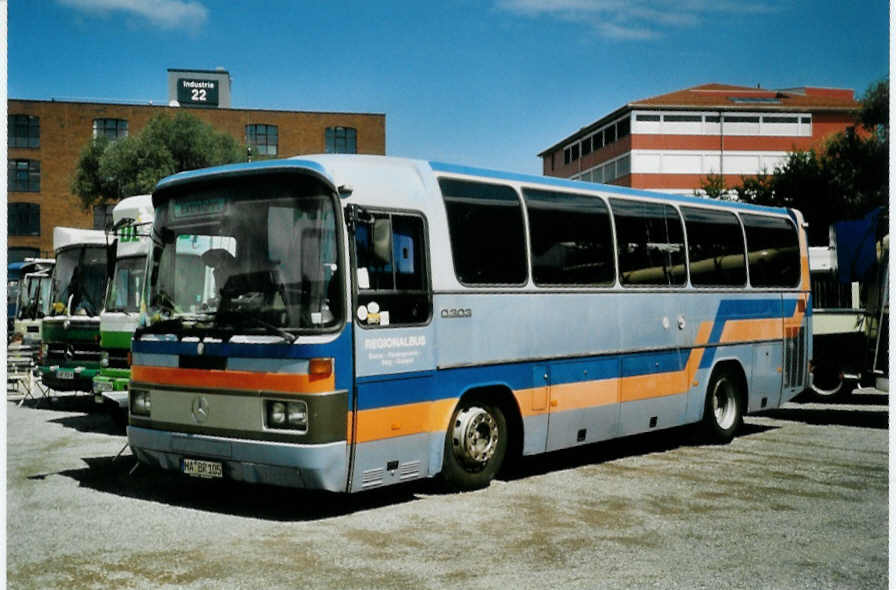 (097'306) - Aus Deutschland: ??? - MA-BR 105 - Mercedes (ex Steiner, CH-Niedergesteln) am 18. August 2007 in Schaan, Wohnbustreffen