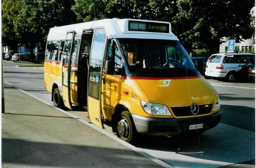 (097'516) - PostAuto Ostschweiz - TG 100'539 - Mercedes am 18. August 2007 beim Bahnhof Weinfelden