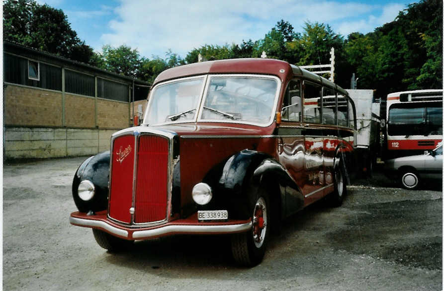 (098'434) - Blaser, Hasle-Regsau - BE 338'938 - Saurer/R&J (ex TSG Blumenstein Nr. 6) am 9. September 2007 in Oberburg, Ziegelgut