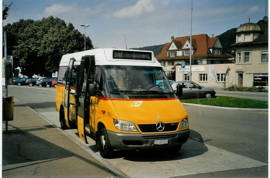 (098'713) - PostAuto Ostschweiz - TG 100'539 - Mercedes am 15. September 2007 beim Bahnhof Weinfelden