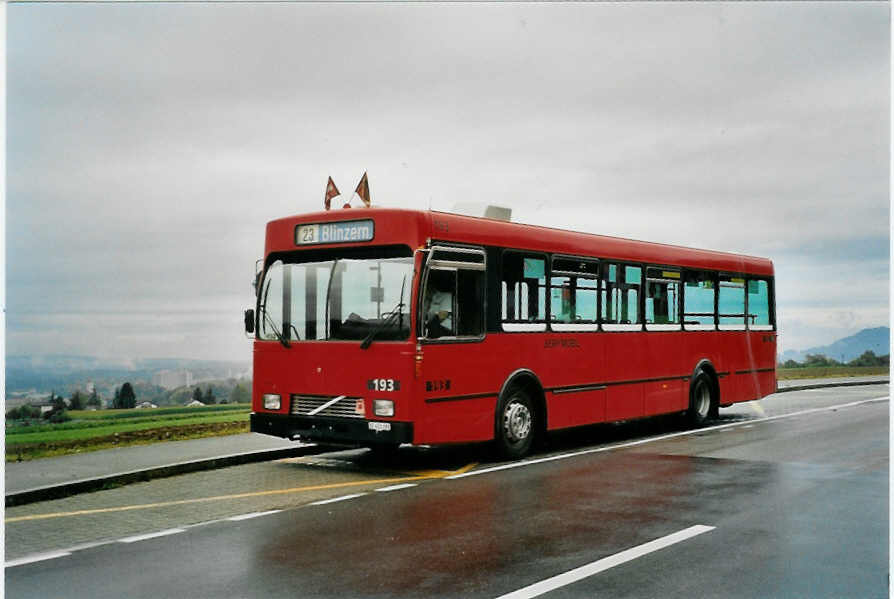 (099'409) - Bernmobil, Bern - Nr. 193/BE 451'193 - Volvo/Gangloff am 30. September 2007 in Bern, Weidli