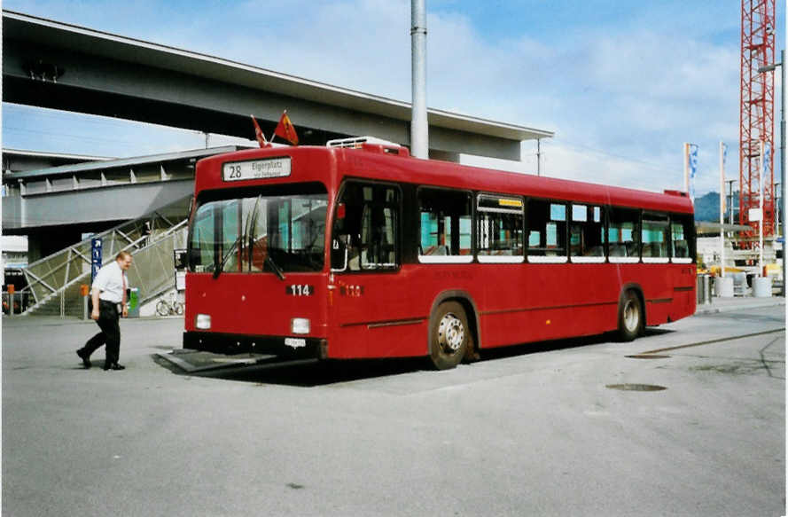 (099'507) - Bernmobil, Bern - Nr. 114/BE 366'114 - Volvo/R&J am 30. September 2007 in Bern, Wankdorf