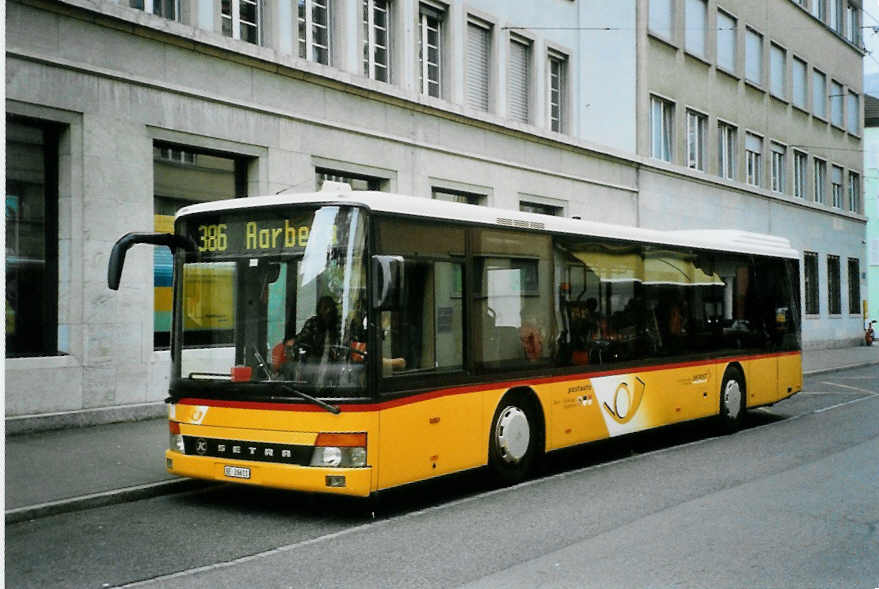 (100'625) - AVA Aarberg - Nr. 1/BE 26'611 - Setra am 27. Oktober 2007 beim Bahnhof Biel