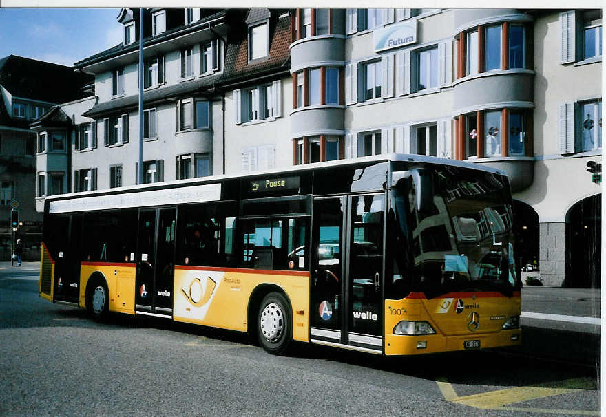 (100'827) - Voegtlin-Meyer, Brugg - Nr. 100/AG 19'176 - Mercedes am 3. November 2007 beim Bahnhof Brugg