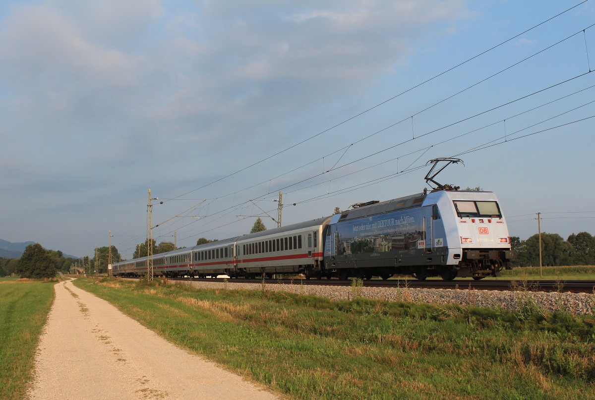 101 016-4 diesmal am 14. August 2013 bei bersee am Chiemsee.