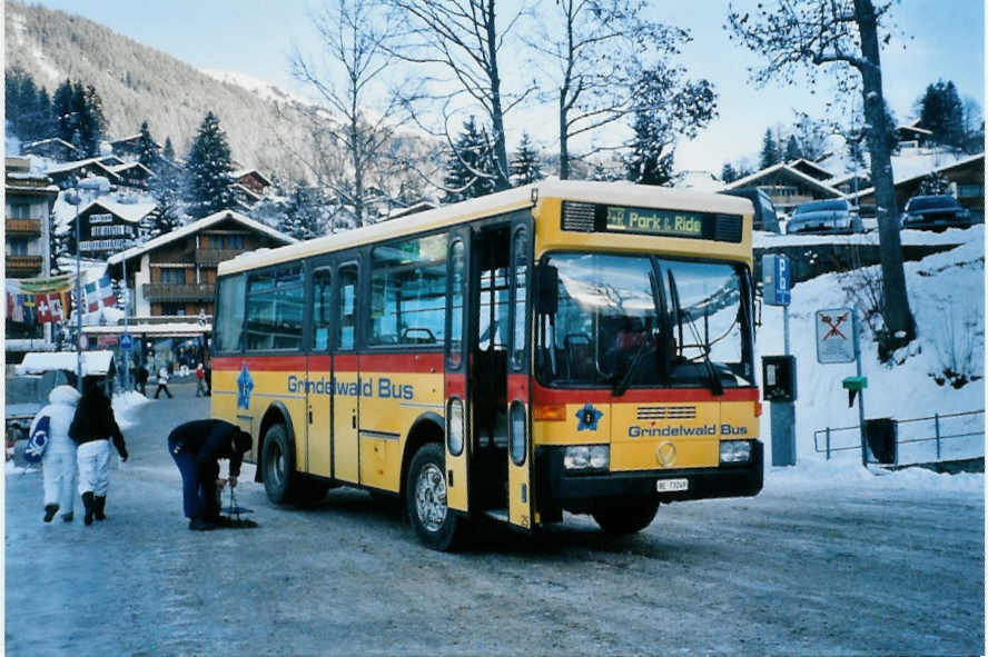 (102'829) - AVG Grindelwald - Nr. 25/BE 73'249 - Vetter am 2. Januar 2008 beim Bahnhof Grindelwald