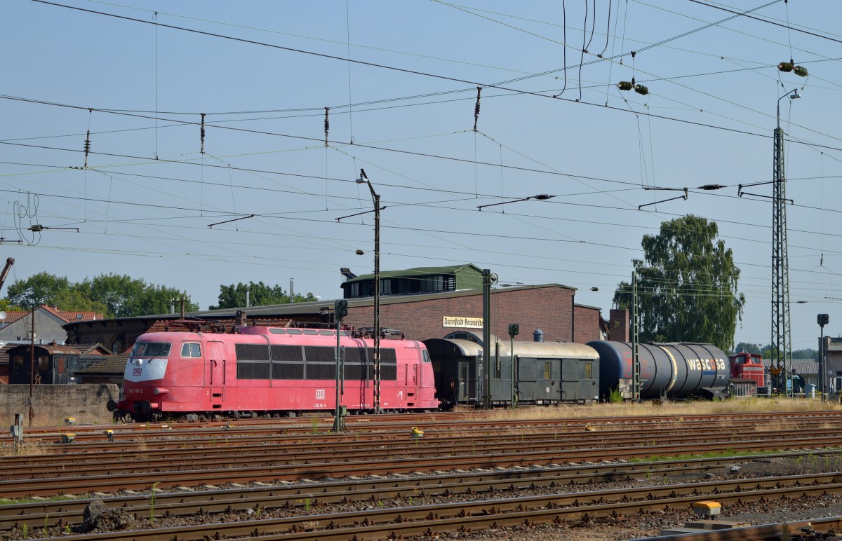 103 101-2 am 04.07.2015 im Eisenbahnmuseum Darmstadt-Kranichstein.
