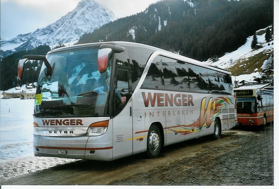 (103'216) - Wenger, Interlaken - Nr. 10/BE 73'465 - Setra am 6. Januar 2008 in Adelboden, Weltcup