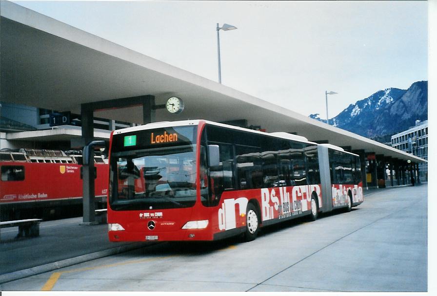 (103'929) - SBC Chur - Nr. 51/GR 155'851 - Mercedes am 4. Februar 2008 beim Bahnhof Chur