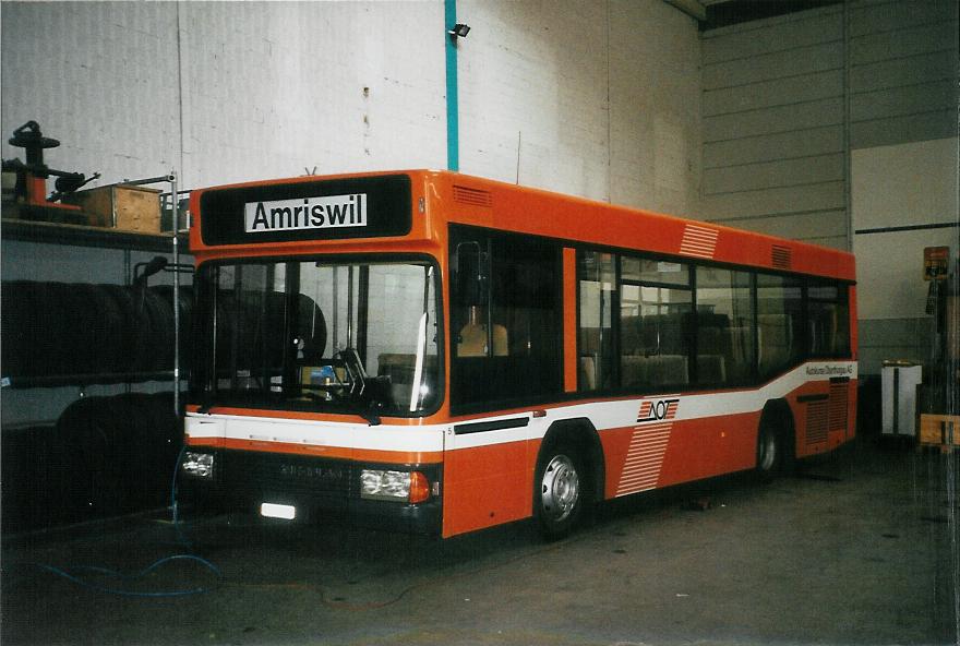 (104'121) - AOT Amriswil - Nr. 5/TG 62'895 - Neoplan am 4. Februar 2008 in Amriswil, Garage II