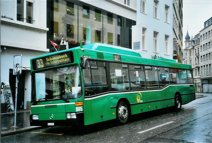 (104'608) - BVB Basel - Nr. 805/BS 2805 - Mercedes am 20. Februar 2008 in Basel, Schifflnde