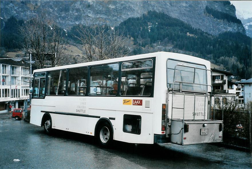 (104'736) - Stuppan, Flims - GR 99'347 - NAW/Hess (ex Niederer, Filzbach Nr. 18; ex ZVB Zug Nr. 47) am 1. Mrz 2008 in Flims, Bergbahnen