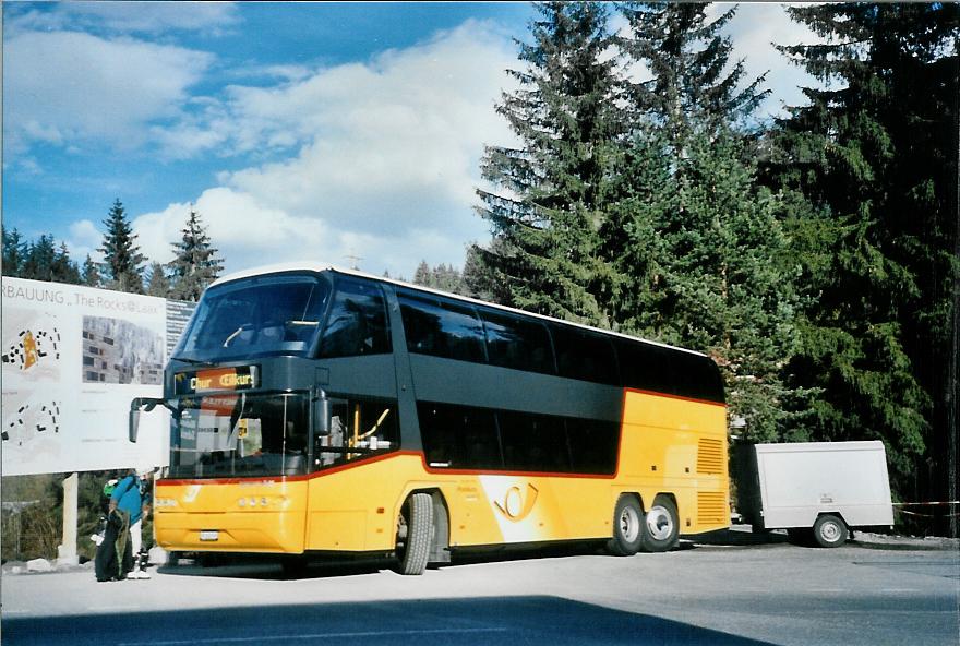 (105'025) - PostAuto Graubnden - GR 162'998 - Neoplan am 9. Mrz 2008 in Laax, Murschetg