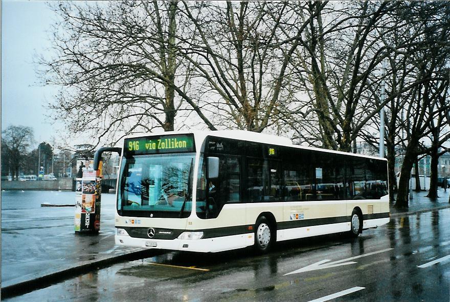 (105'501) - AZZK Zollikon - Nr. 53/ZH 738'053 - Mercedes am 17. Mrz 2008 in Zrich, Bellevue