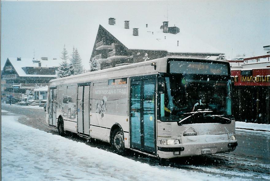 (105'532) - TMR Martigny - Nr. 108/VS 27'934 - Irisbus am 21. Mrz 2008 in Verbier, Parc Central